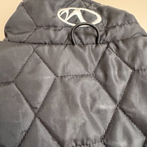 MARKER Women's Quilted Full Zip Jacket Black Front Pockets Insulated Waterproof - Picture 7 of 12